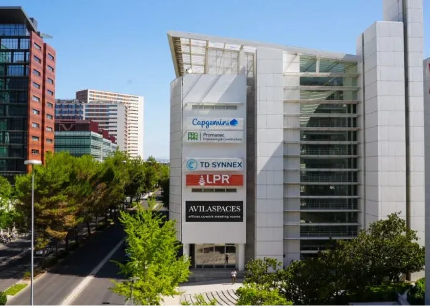 Front of the building