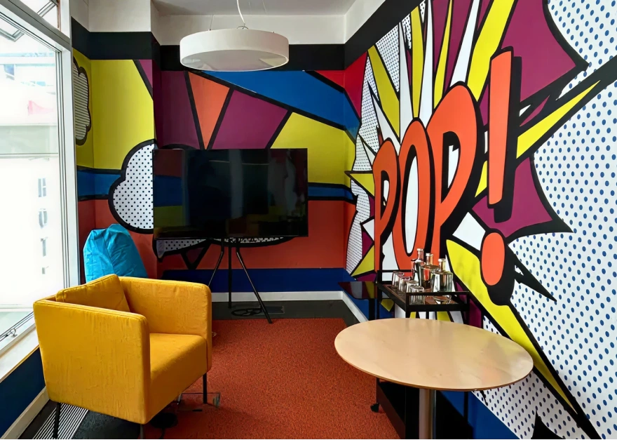 Private pop art meeting room