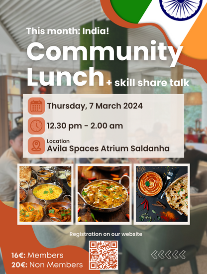 COMMUNITY LUNCH + SKILL SHARE TALK (INDIA)